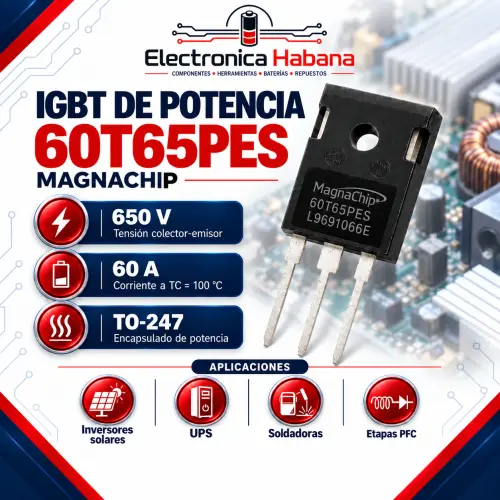 IGBT MAGNACHIP 60T65PES – 650 V / 60 A – TO-247 — imagen 1