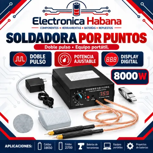 Soldadora por Puntos 8000W de Doble Pulso – Kit Completo — imagen 1