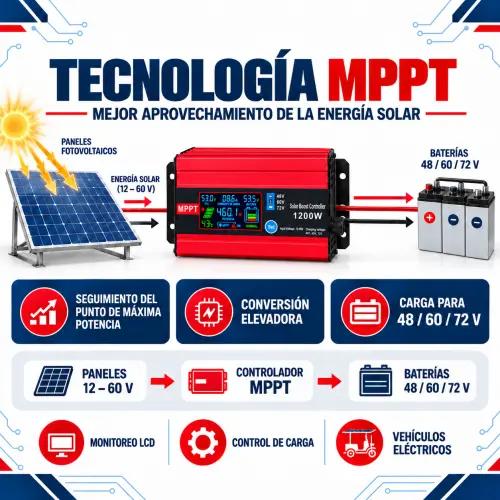 CONTROLADOR SOLAR ELEVADOR MPPT 1200W PARA VEHÍCULOS ELÉCTRICOS's photo #3