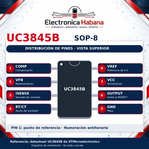 Controlador PWM UC3845 – SOP-8's photo #2