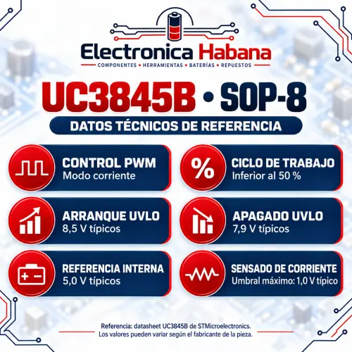 Controlador PWM UC3845 – SOP-8's photo #1