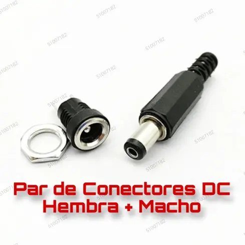 Par de Conectores DC Hembra + Macho's photo #1