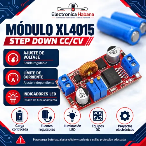 Módulo Cargador CC/CV XL4015 – Step Down Ajustable hasta 5A — imagen 1