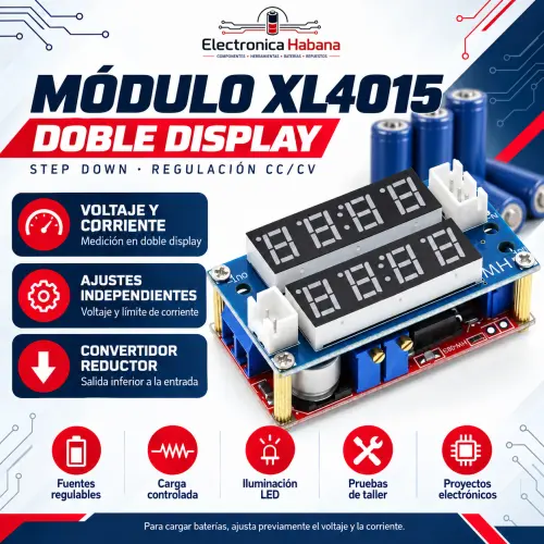 Módulo XL4015 CC/CV con Display Digital de Voltaje y Corriente — imagen 1