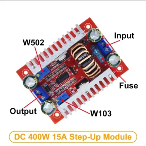 Convertidor Boost STEP UP 400W 15A's photo #2
