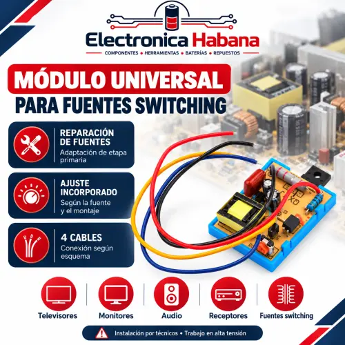 Módulo Universal para Reparación de Fuentes Switching – Salida Ajustable 5-24V — imagen 1
