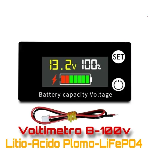Voltimetro Configurable DC 8 a 100V's photo #1