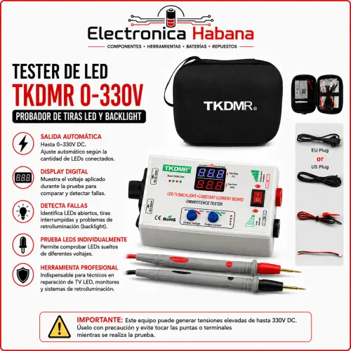Tester de LED TKDMR 0-330V — imagen 1