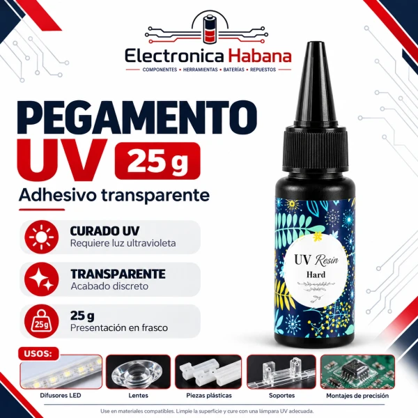 Pegamento UV 25g para Reparación de TV's foto | Electrónica Habana |  BizneCubano