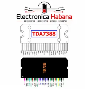 TDA7388 – Amplificador de Audio 4×45W con Salidas en Puente miniatura 2