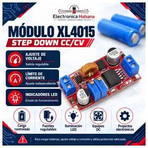 Módulo Cargador CC/CV XL4015 – Step Down Ajustable hasta 5A miniatura 1