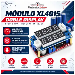 Módulo XL4015 CC/CV con Display Digital de Voltaje y Corriente miniatura 1