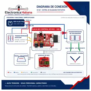 Placa de Control para Soldadura por Puntos 100A miniatura 2