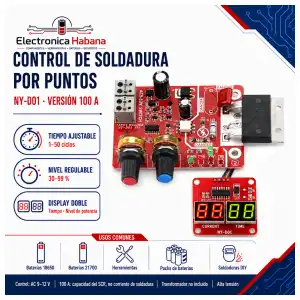 Placa de Control para Soldadura por Puntos 100A miniatura 1