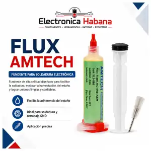Flux AMTECH para Soldadura Electrónica SMD miniatura 1