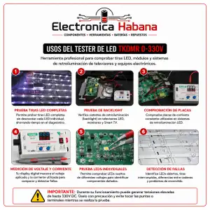 Tester de LED TKDMR 0-330V miniatura 2