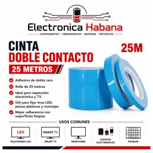 Cinta Doble Contacto 25 Metros miniatura 1