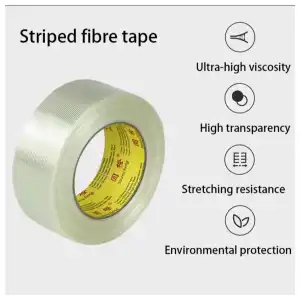 Cinta de Fibra de Vidrio Reforzada 50 mm × 25 m miniatura 7