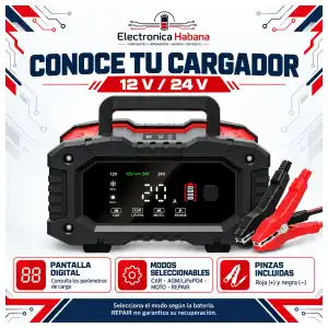 Cargador Inteligente de Baterías 12V/24V – Hasta 20A miniatura 2